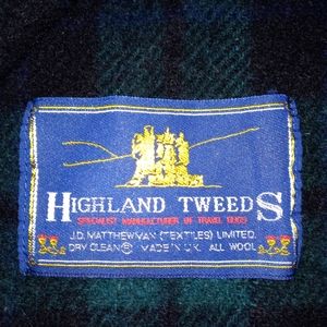 Highland Tweed wool throw